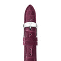 Michele Watches 18mm Plum Alligator Strap