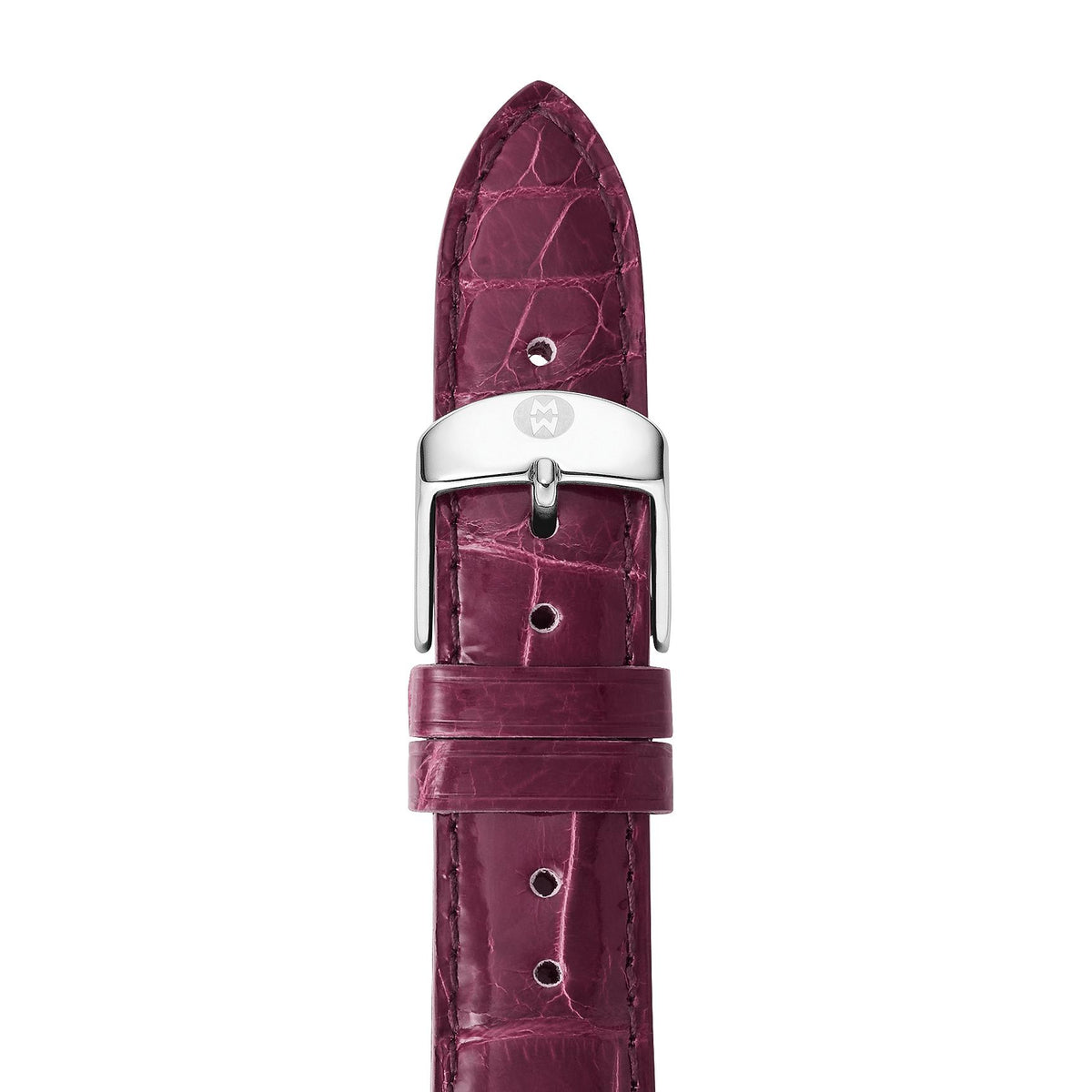 Michele Watches 18mm Plum Alligator Strap