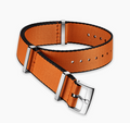 Omega NATO STRAP Polyamide Orange Strap With Black Borders