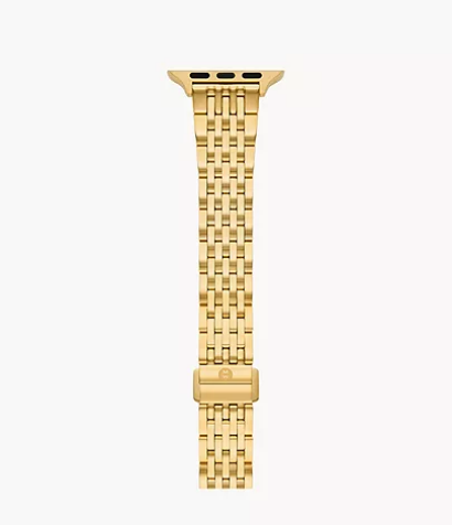 Michele Watches 18K Gold-Plated Stainless Steel Bracelet Band for Apple Watch®, view 2