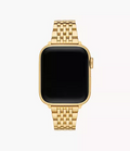 Michele Watches 18K Gold-Plated Stainless Steel Bracelet Band for Apple Watch®