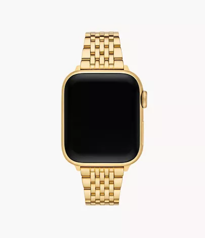 Michele Watches 18K Gold-Plated Stainless Steel Bracelet Band for Apple Watch®