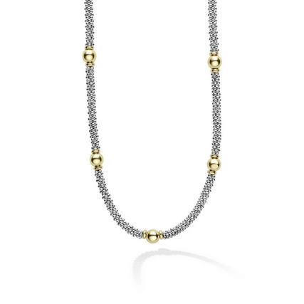 LAGOS 18K Gold Station Necklace