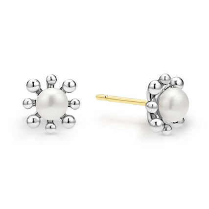 LAGOS Fleur Pearl Stud Earrings