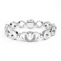 LAGOS Silver Interlocking Diamond Link Bracelet