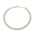 Charles Garnier Created White Sapphire Line Bracelet