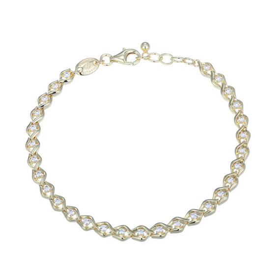 Charles Garnier Created White Sapphire Line Bracelet