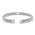 Two-Tone Caviar Versa Torque Bracelet | 5mm