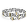 Two-Tone Caviar Diamond Versa Wrap Bracelet | 5mm