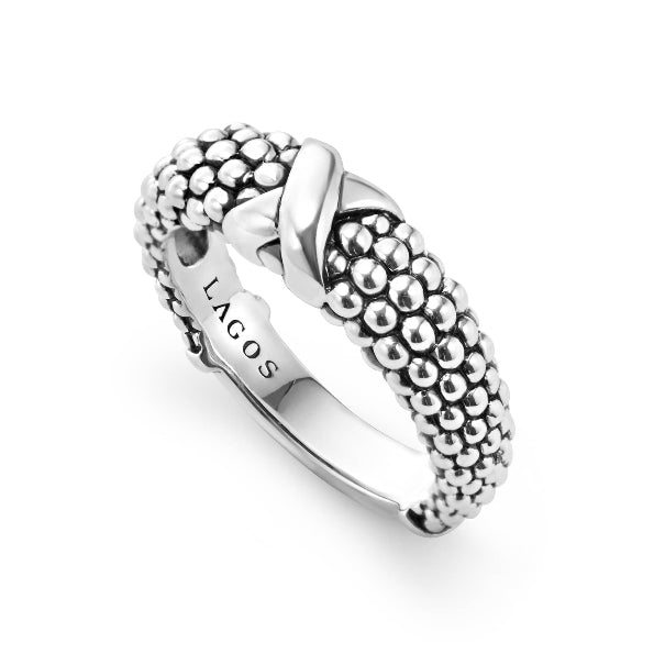 LAGOS Caviar "X" Dome Ring