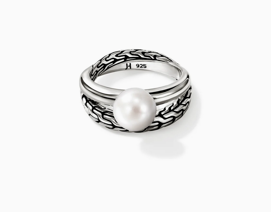 John Hardy Essential Pearl Ring, Sterling Silver
