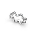 LAGOS Wave Diamond Eternity Band Ring