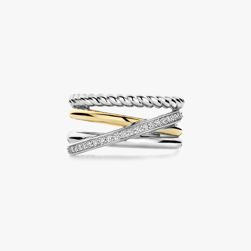 TI SENTO Two Tone Galaxy Ring