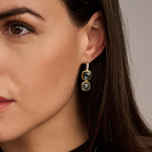 Double Cushion Earrings