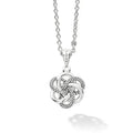 Small Sterling Silver Love Knot Pendant Necklace