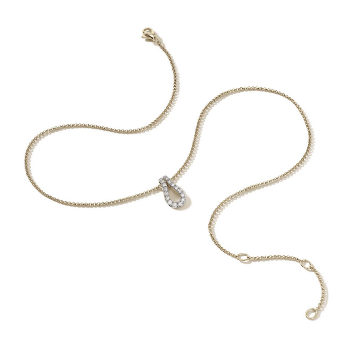 John Hardy Surf Pavé Pendant Necklace
