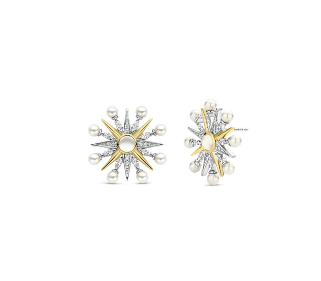 TI SENTO Pearl and CZ Earrings
