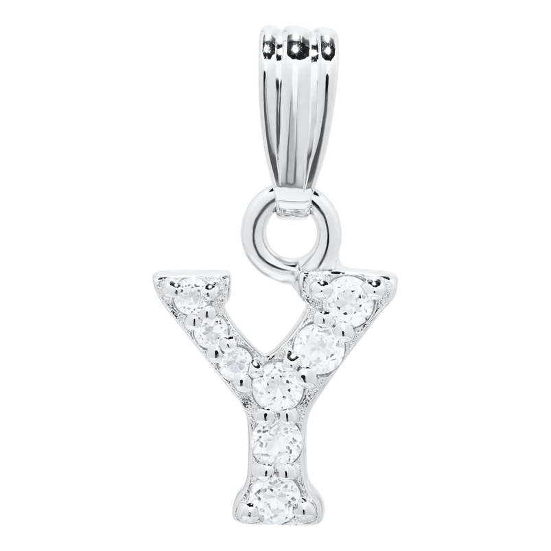 Marathon Company Sterling Silver Childrens Initial Necklace - Y