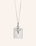 Monica Rich Kosann "She is Fierce" Sterling Silver Necklace with Sapphire