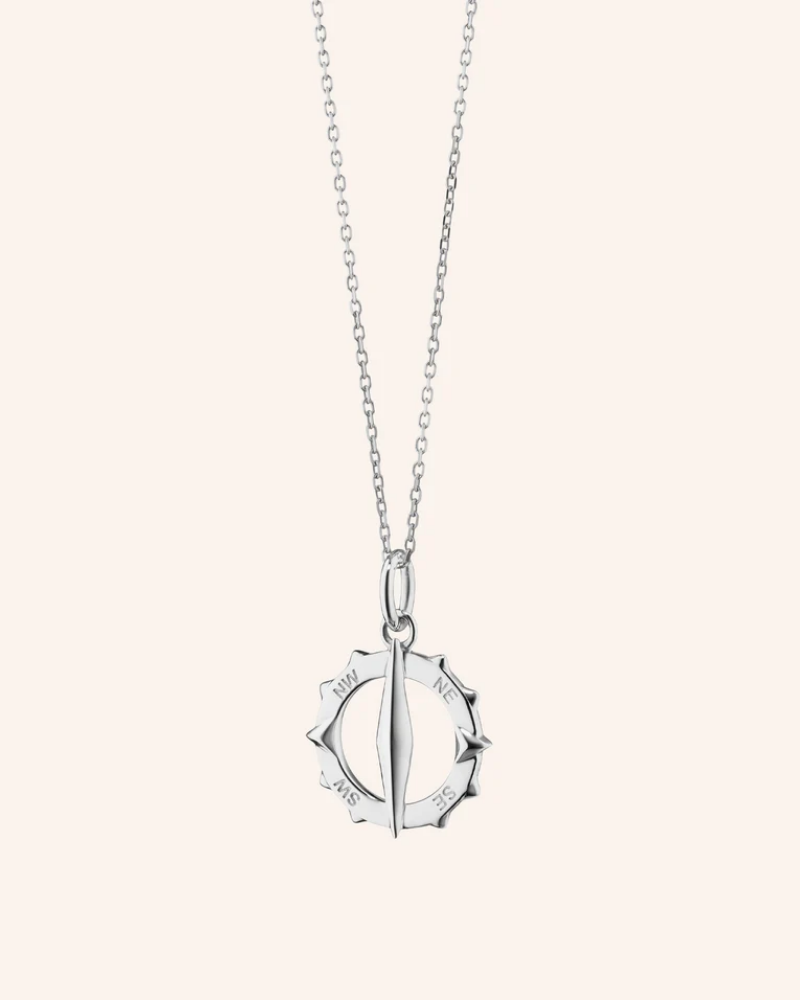 Monica Rich Kosann Small "Points North" Sterling Silver Necklace