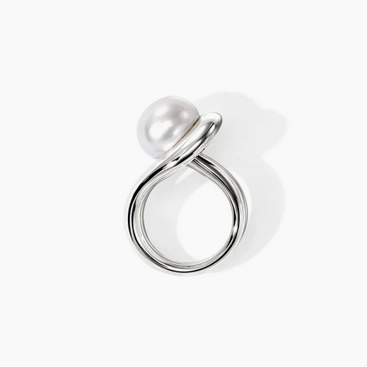 John Hardy Surf Ring, Sterling Silver, Pearl, view 2