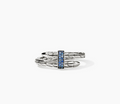 John Hardy Spear Ring, Sterling Silver, Blue Sapphire