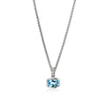 John Hardy Heishi Gem Necklace, Sterling Silver, Swiss Blue Topaz, Diamonds
