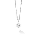 Silver Beaded Pendant Necklace | 12mm