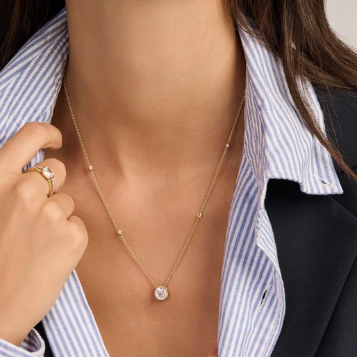 Round Zirconia Necklace