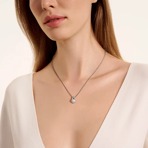 Diamond and Pearl Surf Pendant