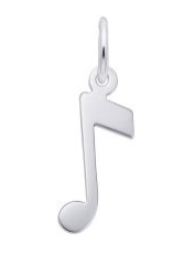 Rembrandt Charms Sterling Silver Music Note Charm