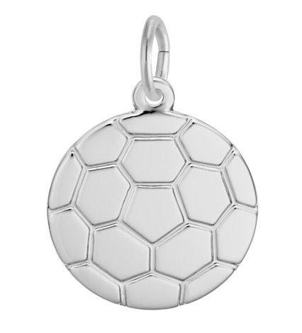 Rembrandt Charms Flat Soccer Ball Charm