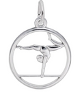 Rembrandt Charms Gymnast on Balance Beam Charm