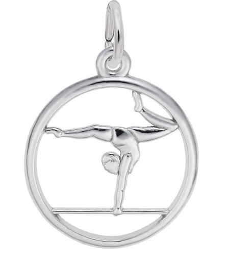 Rembrandt Charms Gymnast on Balance Beam Charm
