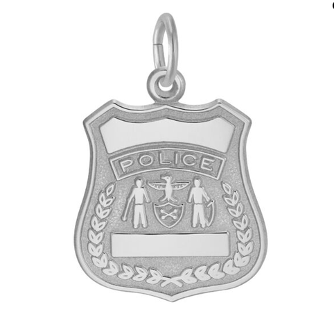 Rembrandt Charms Police Badge Charm