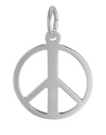 Rembrandt Charms Peace Symbol Charm
