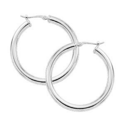 Carla Sterling Silver Hoops