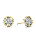 LAGOS Two Tone Caviar Stud Earring