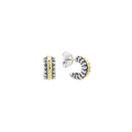 LAGOS Two-Tone Flute Huggie Earrings
