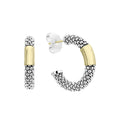 LAGOS Caviar Smooth Bar Hoop Earrings