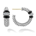 LAGOS Caviar Hoops with Diamond Accent