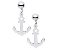 Marathon Company Sterling Silver Anchor Earrings