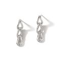 John Hardy Surf Pavé Link Drop Earring