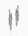 John Hardy Spear Hoop Earring, Silver, Diamonds