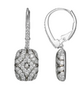 Charles Garnier Vintage CZ Drop Earrings
