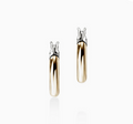 John Hardy JH Essential Crossover Hoop Earring, Gold, Sterling Silver, 10MM