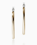 John Hardy JH Essential Hoop Earring, Gold, Sterling Silver, 30MM