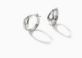 John Hardy Surf Hoop Earrings, Sterling Silver, Small
