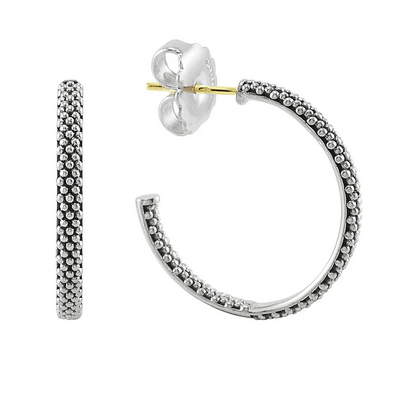 LAGOS Fine Beaded Hoop Earrings