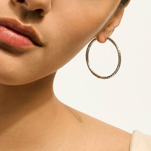 John Hardy JH Essential Flex Hoop Earrings, view 2